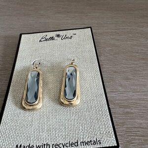 Gold and Silver Drop Earrings